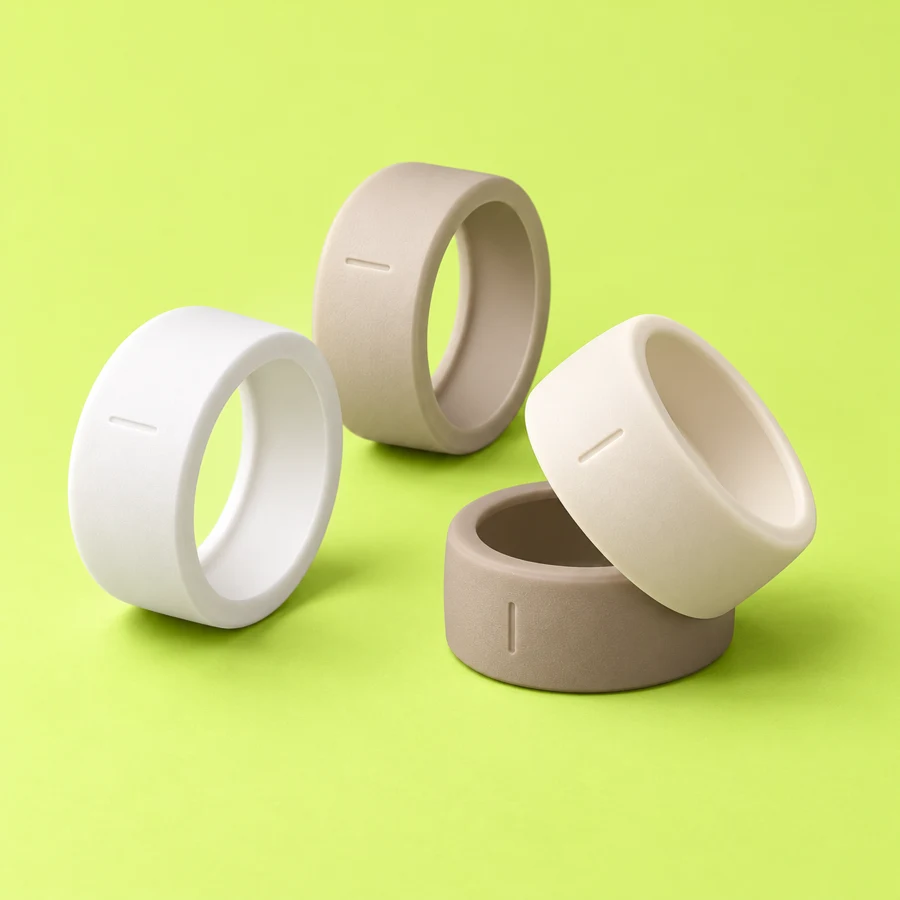 Neutral silicone smart ring covers